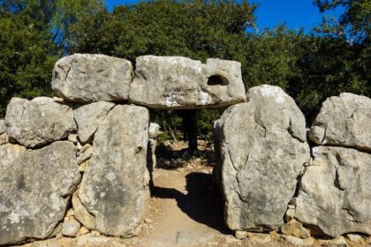 Mallorca Ses Paisses Geschichte Steine Eingang Mauer