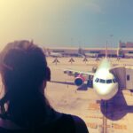 Mallorca-Flughafen-Warten-Ausblick-Flugzeug-Fenster