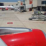 Mallorca-Flugzeug-Warten