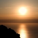 Mallorca-Cap-Formentor-Sonnenuntergang-Berge-Meer-Gegenlicht-Sonne