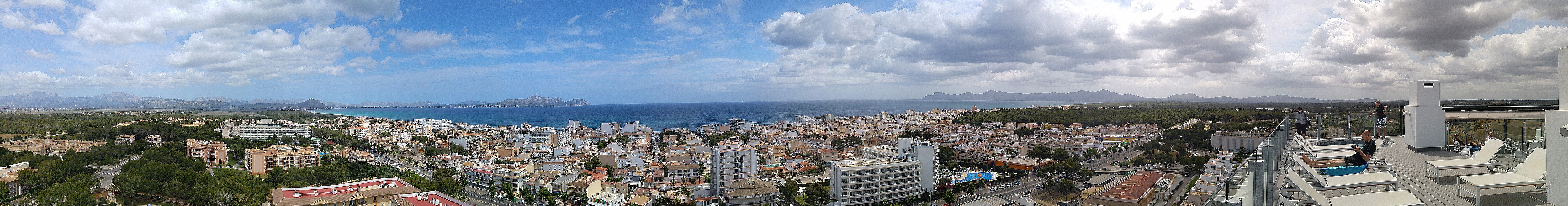 Mallorca Can Picafort Aussicht Meer Panorama