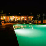 Mallorca Landhotel Es Turo Pool Nacht